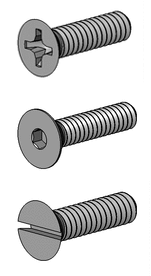 Alloy 330 Flat Head Screw Flat Head