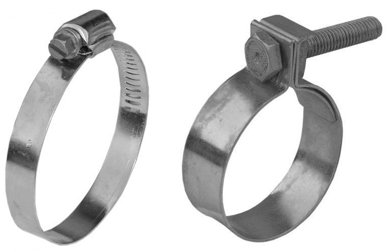 2 Hose clamps